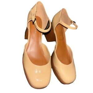 Marc Fisher Women Beige Damen Daffy Platform Block Heels 8